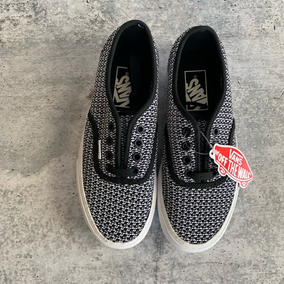 Vans Authentic Platform Summer Mesh Black White - Picture 5 of 8